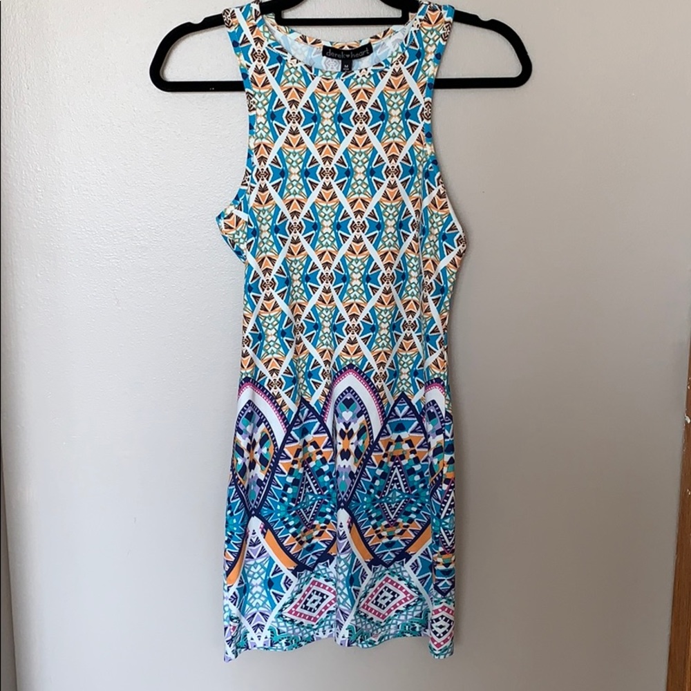 Multicolored mini dress